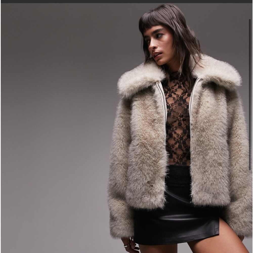 ASOS Faux fur coat